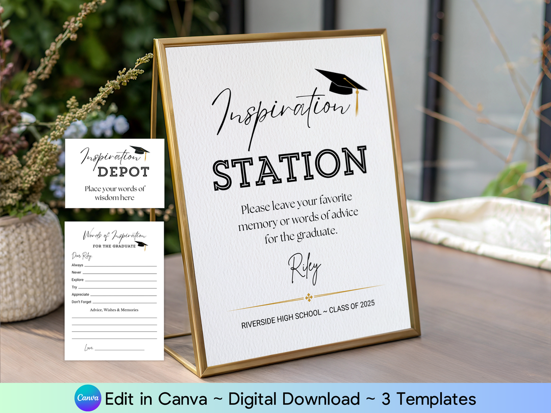 Inspiration Station Graduation Advice & Wishes Custom Cards