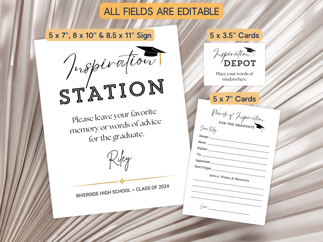 Inspiration Station Graduation Advice & Wishes Custom Cards | Digital Disguise The Surprise Inspiration Station Graduation Advice & Wishes Custom Cards | Digital Disguise The Surprise